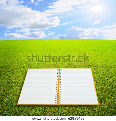 Book On Grass