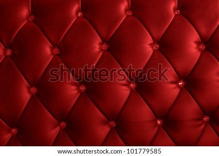 pattern and surface of luxury sofa leather with crystal buttons