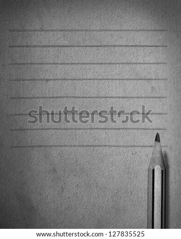 pencil and paper with line abstract for memory icon