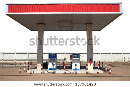 gas lpg  liquid petroleum gas  station isolated white