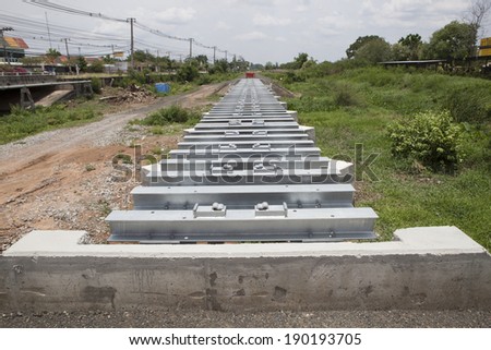 rail ways bridge in construction