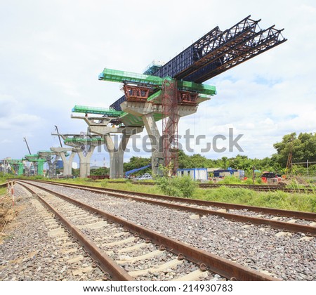 railways and sky train structure construction use for government service and infra structure ,urban development ,land transportation