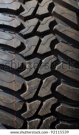 pattern of mud tire of vehicle