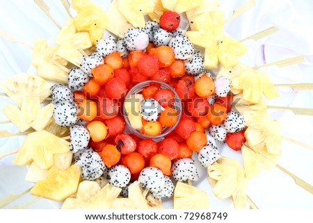 assorted fruits plate