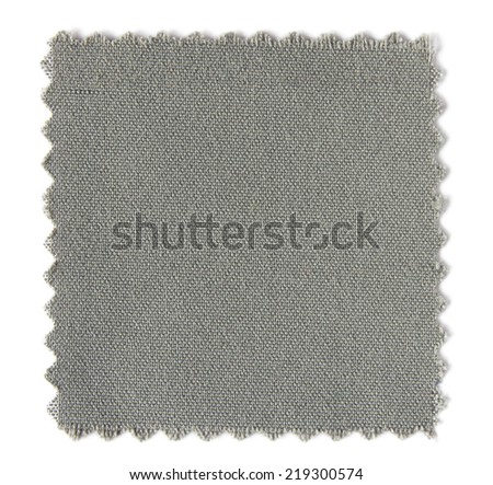 fabric swatch samples isolated on white background