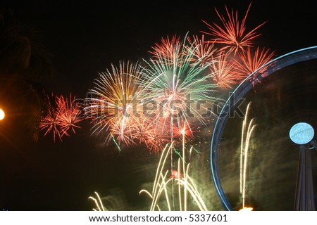fireworks show at eye on malaysia