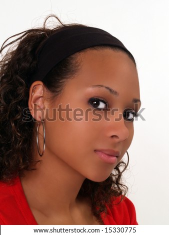 Stock Photographs on Black Teen Girl In Red Sweater Stock Photo 15330775   Shutterstock
