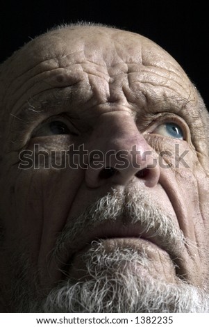 face shoot of old man