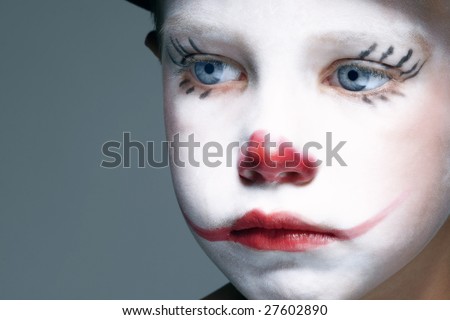 clown makeup designs. maywhen applying harlequin clown face makeup Jester+makeup+designs