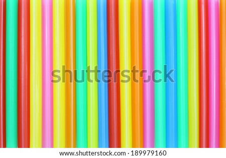 Drinking straw colorful abstract background