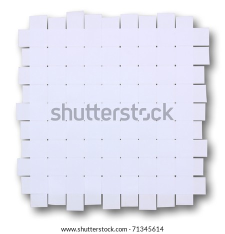 Wicker white paper background