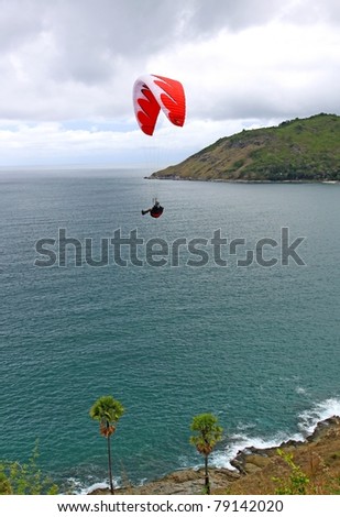 PHUKET, THAILAND - MAY 21: Paragliding Competition, Annual event Canon photo contest \