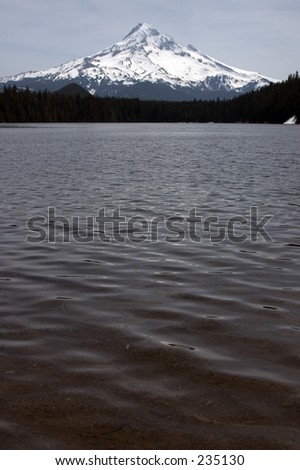 Mt Hood from lost lake in Oregon.