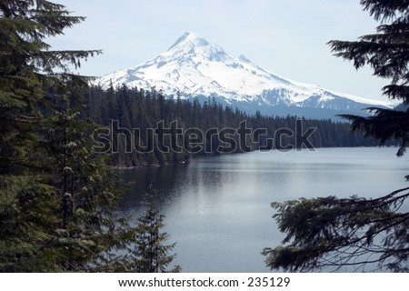 photo of Mt Hood, Oregon taken from lost lake.