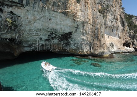 The cave of Bue Marino on the island of Sardinia, Italy