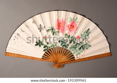 Hand fan of a chinese theater