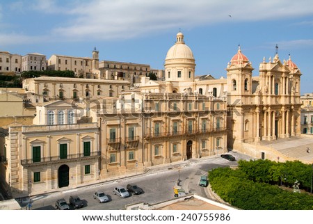 The town of Noto on Italy, Unesco world heritage