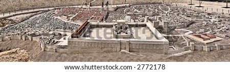 Model of Jerusalem dating from the time of the Second Temple