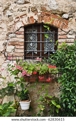 Tuscany Italy on Old House Window  Tuscany  Italy Stock Photo 62830615   Shutterstock