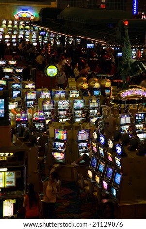 LAS VEGAS - MAY 1:Game proceeds both at night and day without interruption in game halls of New York Hotel & Casino on May 1, 2007.