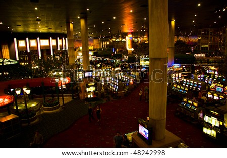 LAS VEGAS - MAY 1: Game proceeds both at night and day without interruption in game halls of New York Hotel & Casino on May 1, 2007 in Las Vegas.