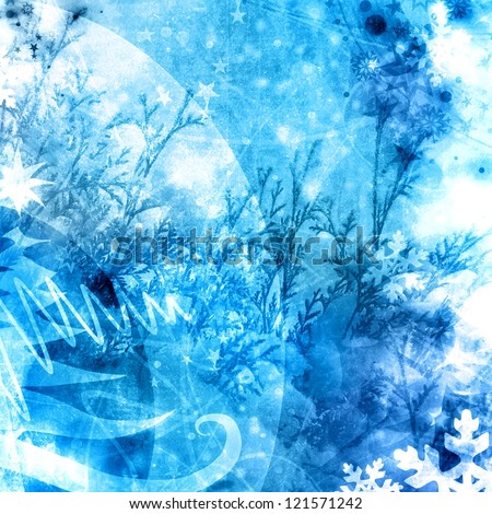 cold xmas winter texture background blue illustration