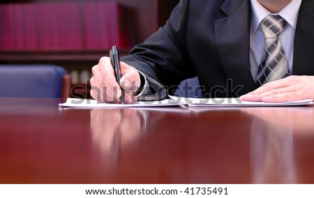 businessman is signing a contract, business contract details