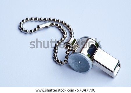 close up of the whistle