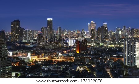 Bangkok Cityscape at twilight