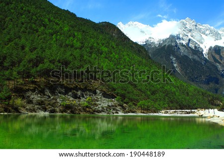 Greatest beautiful nature with the emerald river (Shangri-La , China)