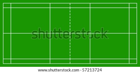 badminton court sketch