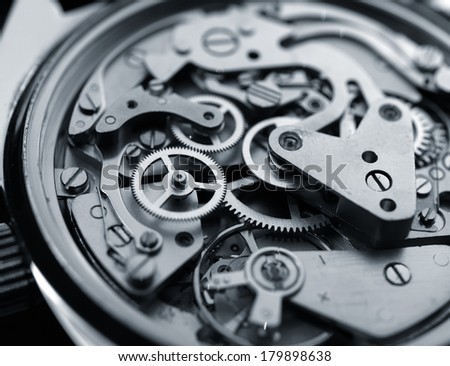 vintage watch machinery macro detail monochrome  selective focus