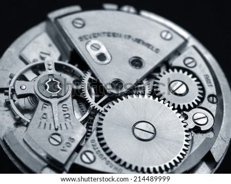 vintage watch machinery macro detail monochrome
