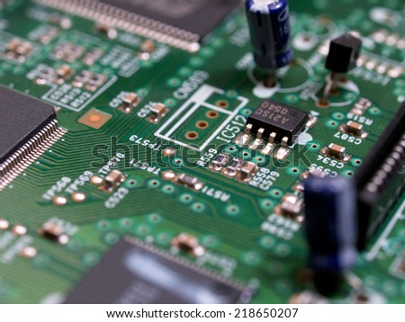 plate of electronic components