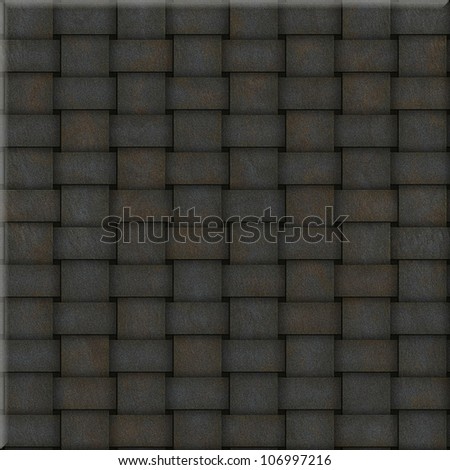 De?oration Wicker seamless texture in the form of a square tile