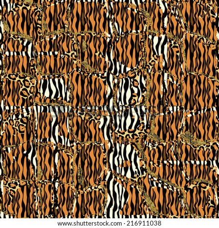 Seamless striped texture in the form of patterned frame