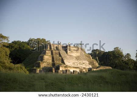 Pyramid structure at Altan Ha, one of the ruin sites in Belize