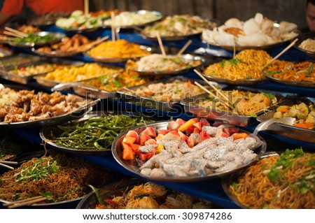 Luang Prabang buffet.