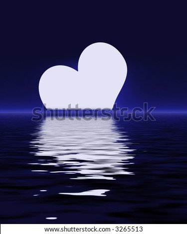 heart shaped moon
