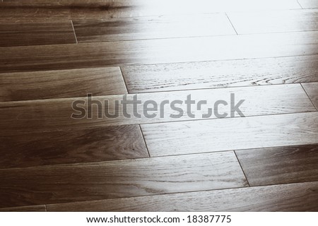 a picture of oak wood flooring up close