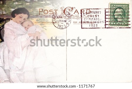 Vintage Mothers Day postcard
