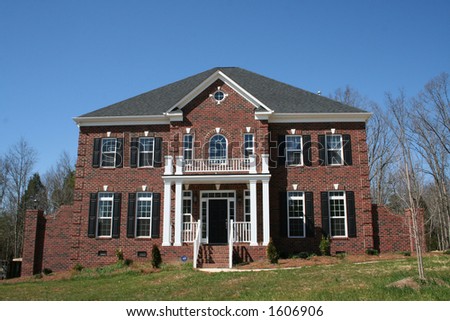 new red brick home