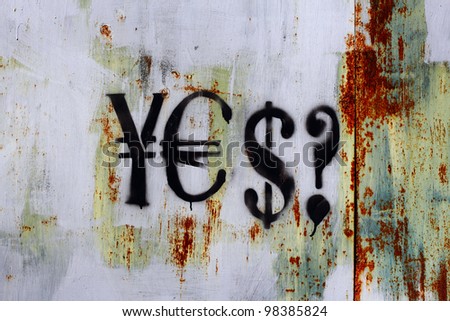 Which currency to choose: yen, euro or dollars? Foreign exchange market concept.