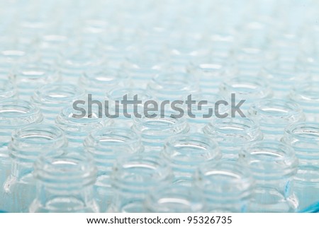 Scientific Background - Chromatography glass vials. - Please see my portfolio for similar images