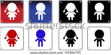 Children Toilet Signs