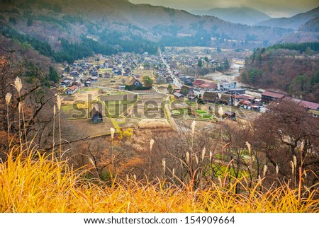Traditional and Historical Japanese village Ogimachi - Shirakawa-go, Japan