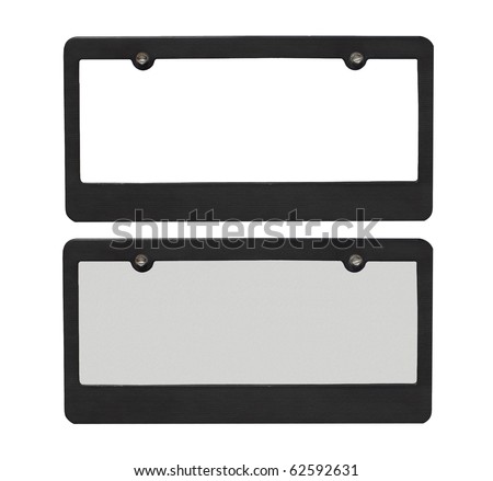 license plate border