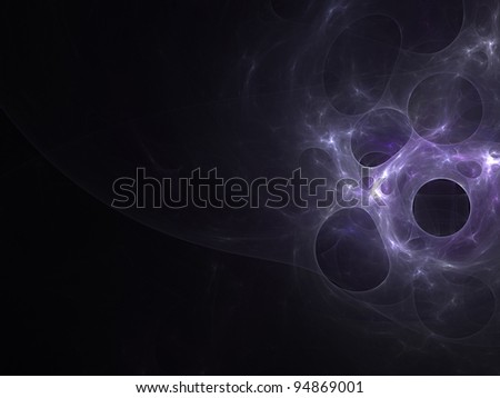 Fractal purple bubbles with a text area. Great for backgrounds and compositions.