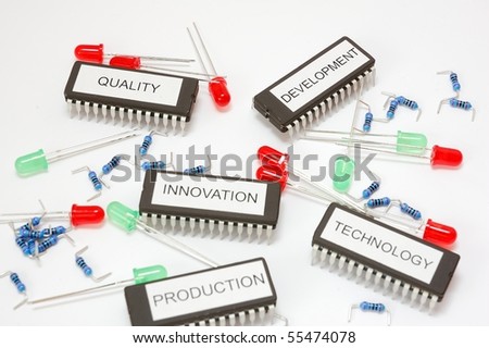 Labeled integrated circuits and other devices