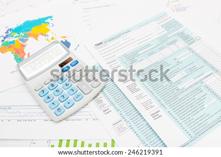 US 1040 Tax Form and calculator